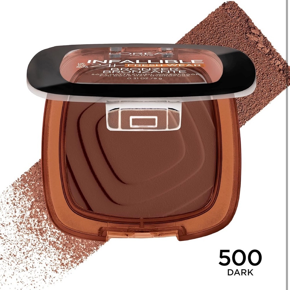 L'Oreal Infallible 24H Fresh Wear Soft Matte Bronzer 500 Dark Waterproof 0.31oz